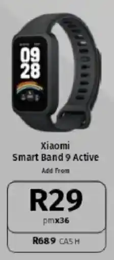 Vodacom Xiaomi Smart Band 9 Active offer