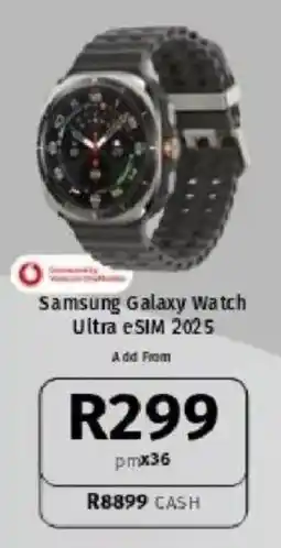 Vodacom Samsung Galaxy Watch Ultra eSIM 2025 offer