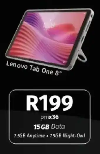 Vodacom Lenovo Tab One 8" offer