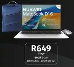 Vodacom HUAWEI MateBook D16 offer