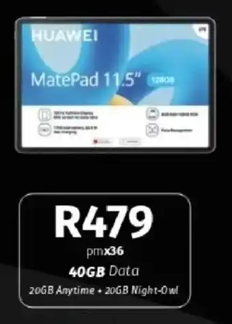 Vodacom HUAWEI MatePad 11.5" offer