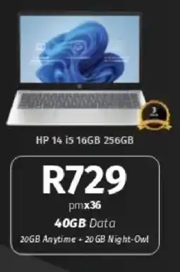Vodacom HP 14 i5 16GB 256GB offer