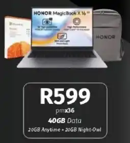 Vodacom HONOR MagicBook X16 offer