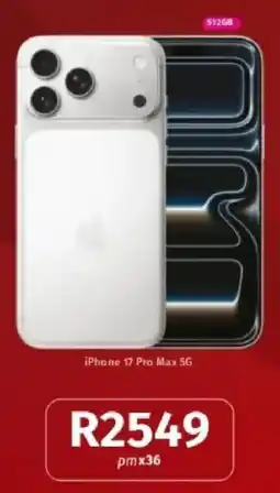 Vodacom iPhone 17 Pro Max 5G offer