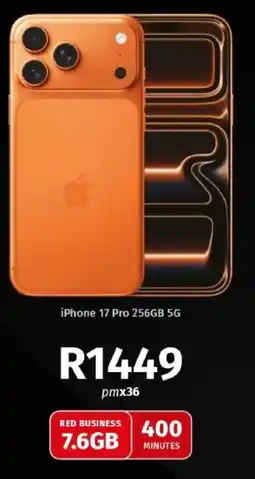 Vodacom iPhone 17 Pro 256GB 5G offer