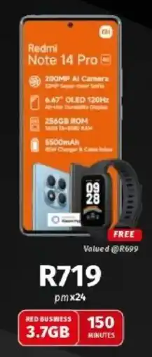 Vodacom Redmi Note 14 Pro offer