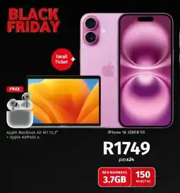 Vodacom iPhone 16 128GB 5G offer