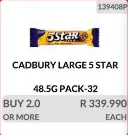 KitKat Cash and Carry Cadbury large 5 star offer
