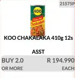 KitKat Cash and Carry Koo chakalaka asst offer