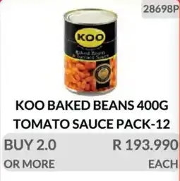 KitKat Cash and Carry Koo Baked Beans in Tomato Sauce offer
