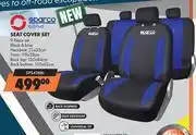 Midas Sparco 9-Piece Seat Cover Set offer