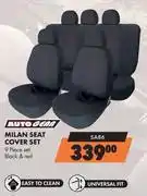 Midas Autogear 9 Piece Milan Seat Cover Set (Black & Red) SA86 offer