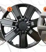 Midas Autogear 4 Piece Wheel Cover Sets 15 (Matt Black) WCFP04-15 offer
