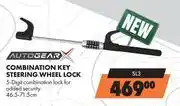 Midas Autogear Combination Key Steering Wheel Lock SL3 offer