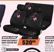 Midas Autogear 6 Piece Pink Butterfly Seat Cover Set LA70 offer