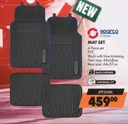 Midas Sparco Corsa 4 Piece PVC Black With Blue Trimming Mat Set SPF516BL offer