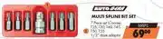 Midas Autogear Multi Spline Bit Set 7 Piece Set (Coarse) SS07C offer