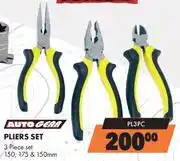 Midas Autogear Pliers Set 3 Piece Set 150, 175 & 150mm PL3PC offer