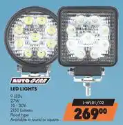 Midas Autogear LED Lights 9 LED L-WL01/02 offer