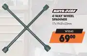 Midas Autogear 4 Way Wheel Spanner 17 x 19 x 21 x 23mm WS04S offer