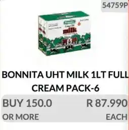 KitKat Cash and Carry Bonnita uht milk full cream offer