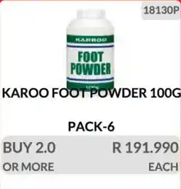 KitKat Cash and Carry Karoo foot powder offer