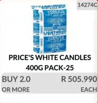 KitKat Cash and Carry Price's white candles offer