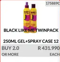 KitKat Cash and Carry Black like me twinpack gel + spray offer
