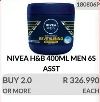 KitKat Cash and Carry Nivea Hand & Body Men Asst offer