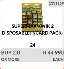 KitKat Cash and Carry Supermax kwik 2 disposable h/card offer
