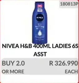 KitKat Cash and Carry Nivea hand & body ladies asst offer