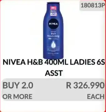 KitKat Cash and Carry Nivea hand & body ladies asst offer