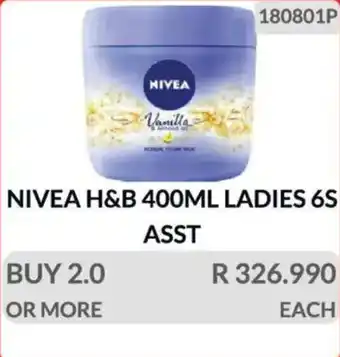 KitKat Cash and Carry Nivea hand & body ladies asst offer