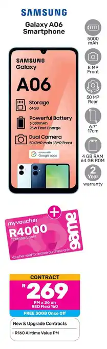 Game SAMSUNG Galaxy A06 Smartphone offer