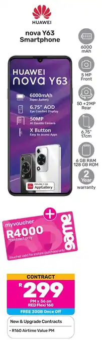 Game HUAWEI Nova Y63 Smartphone offer
