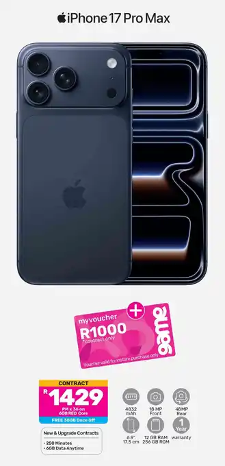 Game iPhone 17 Pro Max offer