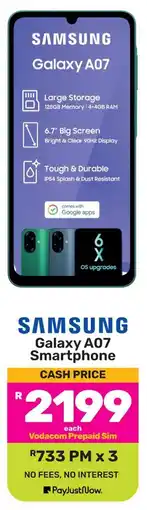 Game SAMSUNG Galaxy A07 Smartphone offer