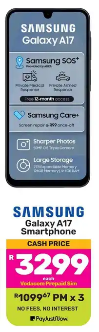 Game SAMSUNG Galaxy A17 Smartphone offer