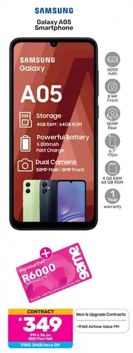 Game Samsung Galaxy A05 Smartphone offer