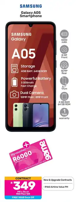 Game Samsung Galaxy A05 Smartphone offer