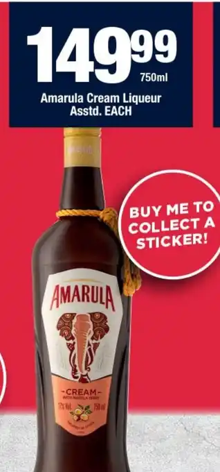 OK Liquor Amarula Cream Liqueur Asstd. offer