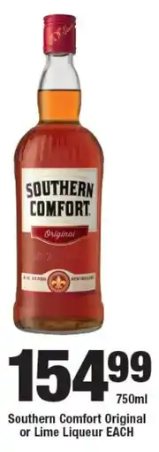 OK Liquor Southern Comfort Original or Lime Liqueur offer