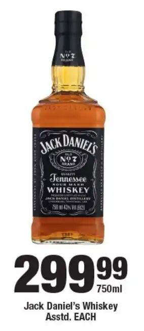 OK Liquor Jack Daniel's Whiskey Asstd. offer
