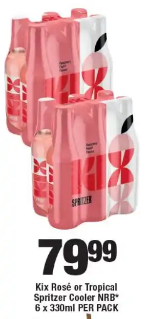 OK Liquor Kix Rosé or Tropical Spritzer Cooler NRB offer