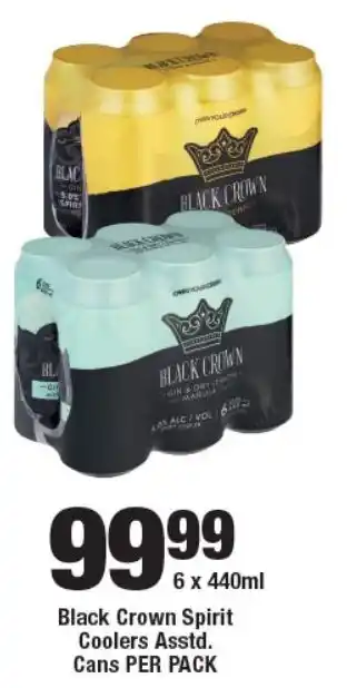 OK Liquor Black Crown Spirit Coolers Asstd. Cans offer