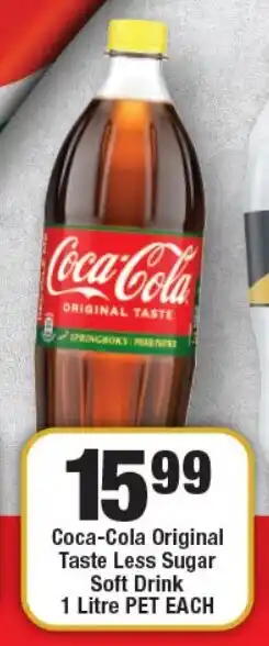 OK Liquor Coca-Cola Original Taste Less Sugar Soft Drink offer