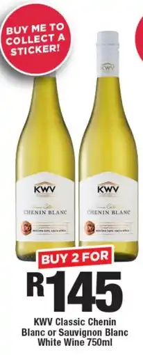 OK Liquor KWV Classic Chenin Blanc or Sauvignon Blanc White Wine offer