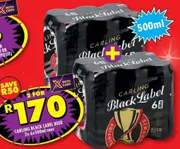Shoprite Liquor Carling black label beer cans offer