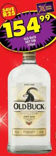 Shoprite Liquor Old buck dry gin offer