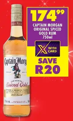 Shoprite Liquor Captain morgan original spiced gold rum offer